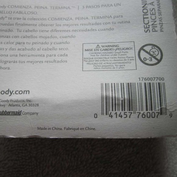 6 Goody Plastic 4 1/2" Sectioning Hair Clips Allergy Fasten Section Secure 2012 - Picture 11 of 16